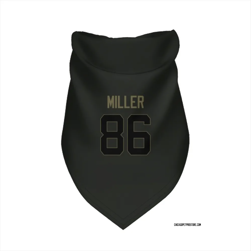 Chicago Bears Zach Miller Black Service Pet Bandana for Dog & Cat