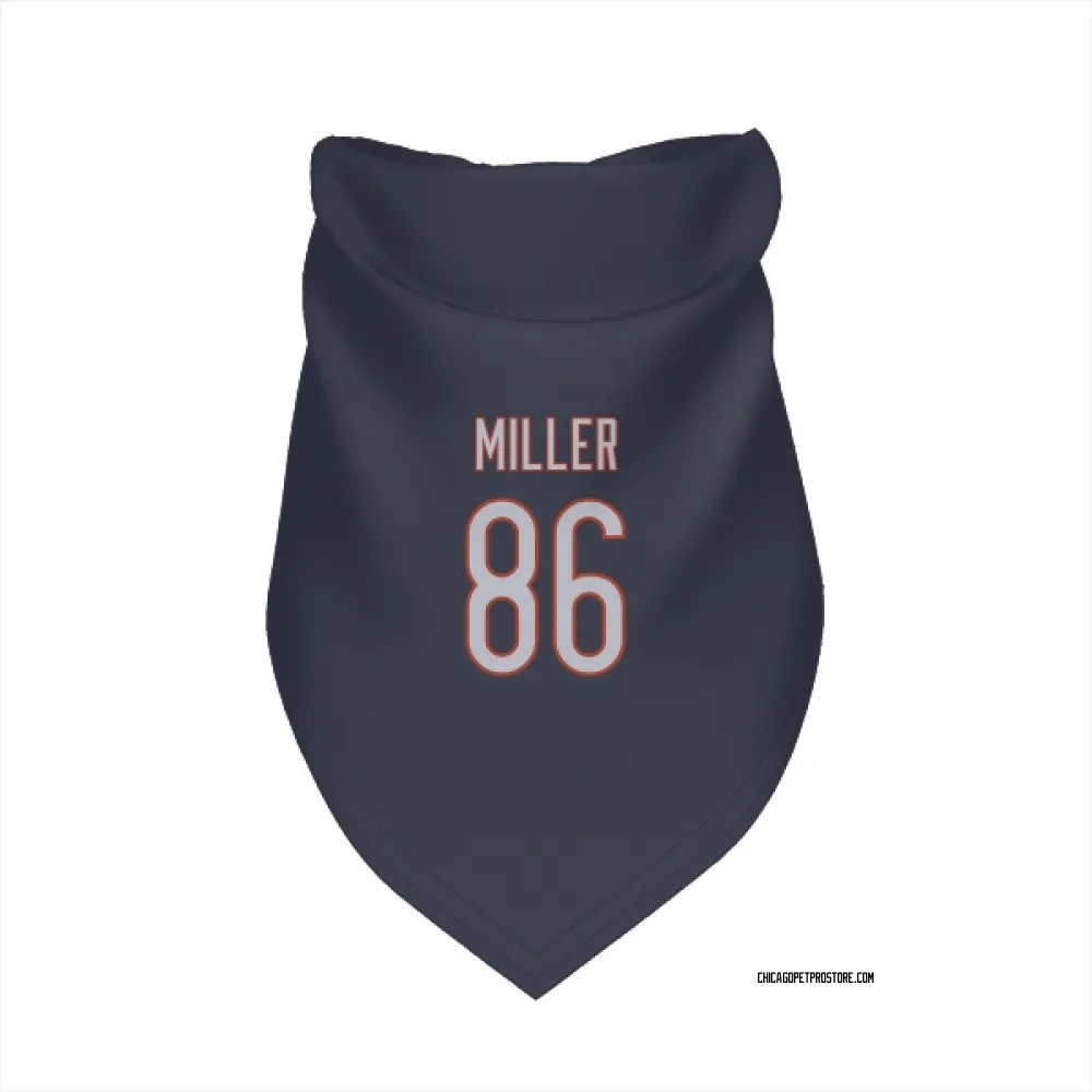 Chicago Bears Zach Miller Navy Pet Bandana for Dog & Cat