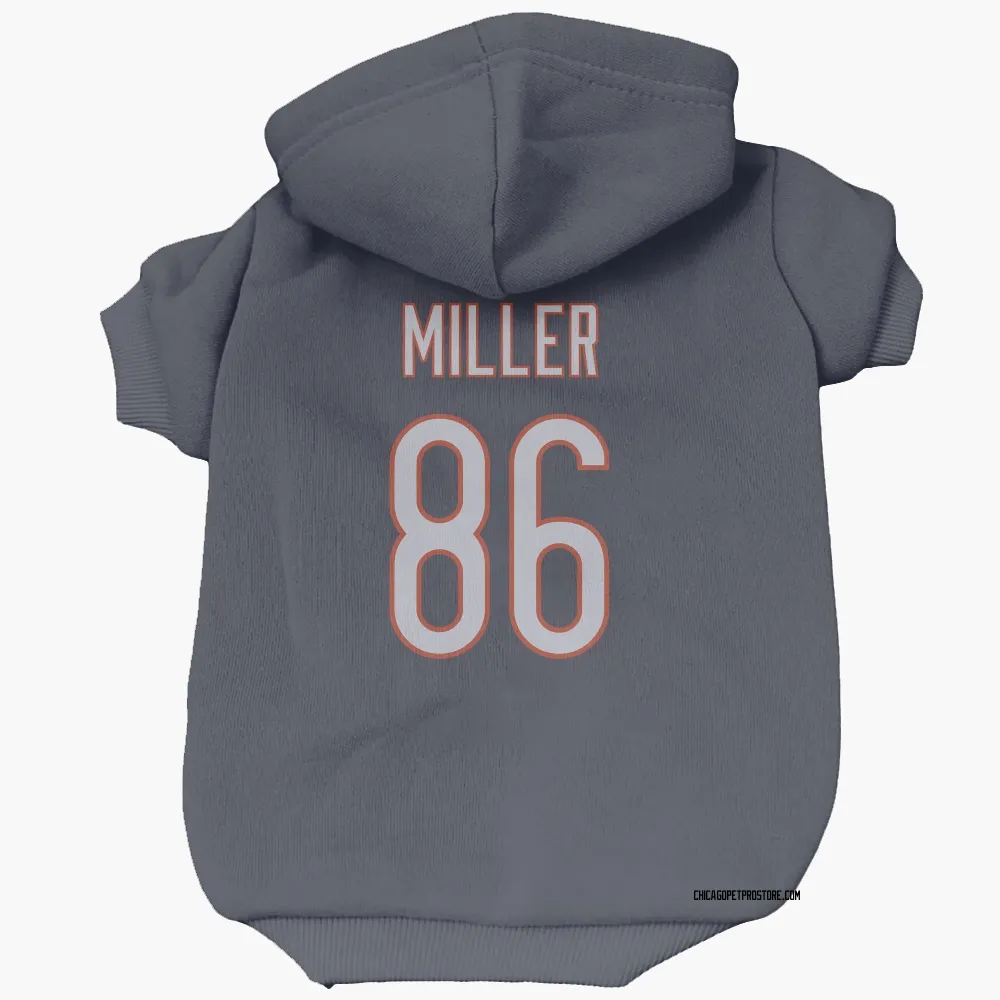 Chicago Bears Zach Miller Navy Pet Hoodie for Dog & Cat