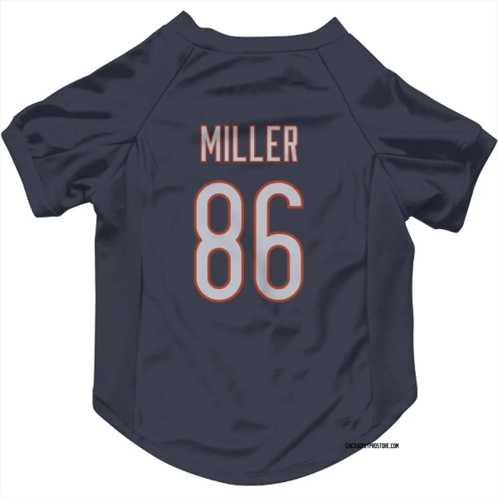 Chicago Bears Zach Miller Navy Pet Jersey for Dog & Cat