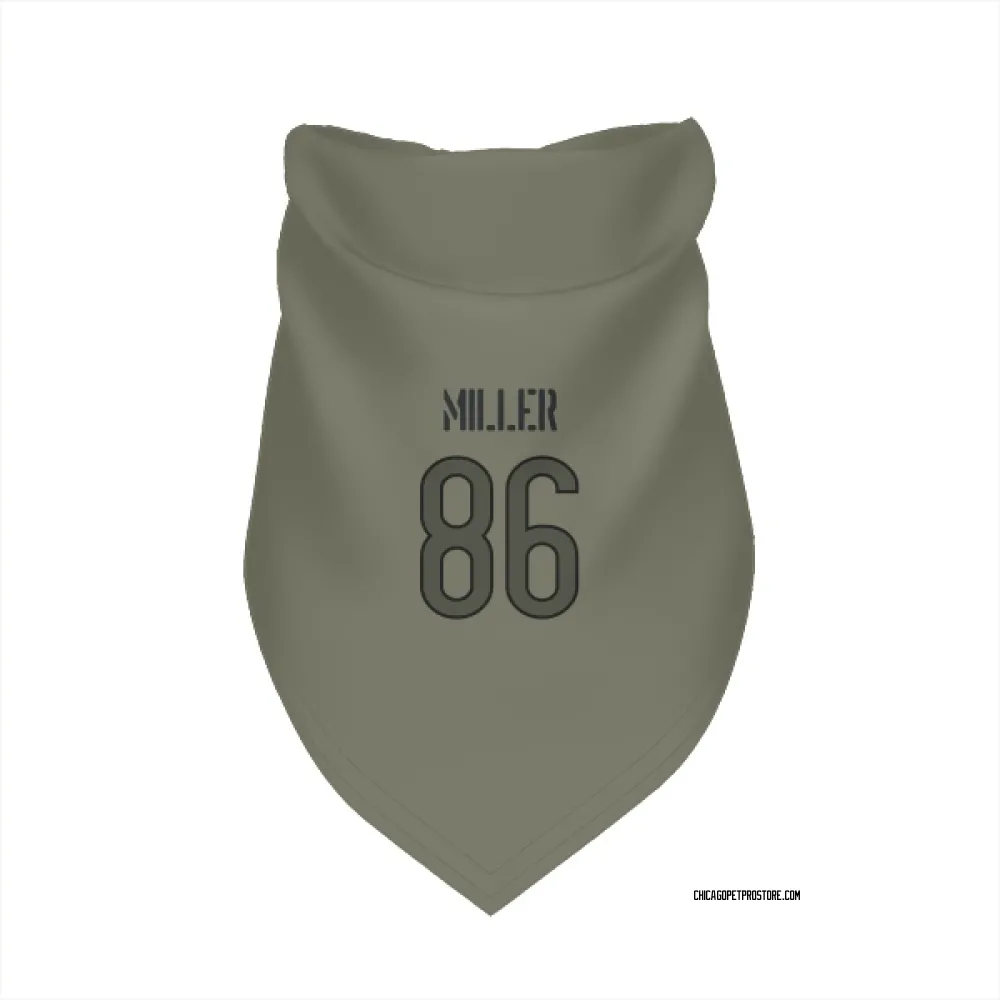 Chicago Bears Zach Miller Olive Pet Bandana for Dog & Cat