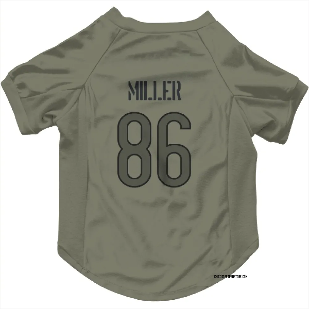 Chicago Bears Zach Miller Olive Pet Jersey for Dog & Cat
