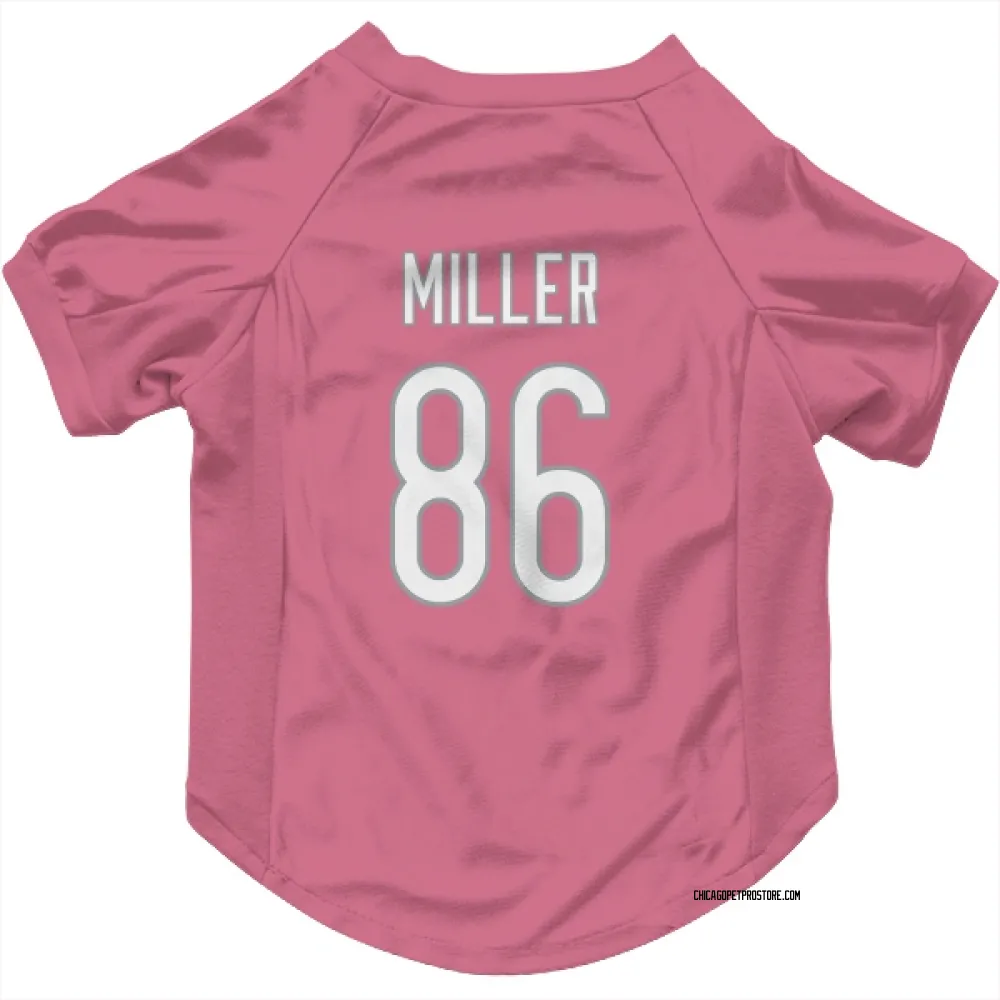 Chicago Bears Zach Miller Pink Pet Jersey for Dog & Cat